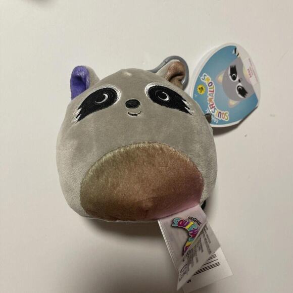 Squishmallows Other - NEW 3.5” “Max the Raccoon” Kellytoy Squishmallow Keychain / Clip-On